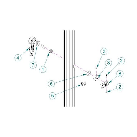 Aaon Door Handle Assembly Foam RND S31555